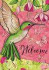 Briarwood Lane Blissful Hummingbird Garden Flag