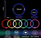 Blue Glow Sticks Bulk Light Up Bracelet Glow Necklaces With Connectors 50ct 8   
