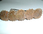 Vintage French Brass Smiling Sunflower Hair Barrette Made In France