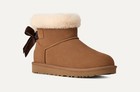 New Ugg Mini Bailey Mixed Bow Women s Boots Shoes Chestnut Size Us 7