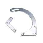 Polished Chrome Low Mount Alternator Bracket For Sbc Sb Chevy Swp 