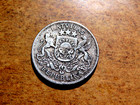 Nice Higher Grade 1925 2 Lati Silver Coin  F3