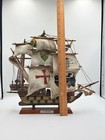 Wood Sailing Ship Model   Golden Hind   16x13x2