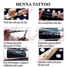 12 Sheets Henna Tattoo Stencils  Glitter Airbrush Hand Temporary Tattoo Stickers