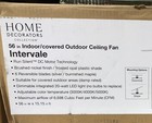 Home Decorators Intervale 56 In  Indoor outdoor Brushed Nickel Ceiling Fan