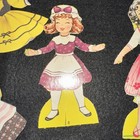 Vintage Paper Doll Set 1950s 3 Paper Dolls 12 Pieces Clothing   Accessories