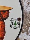 Vintage Smokey Bear Porcelain Sign Old Forest Service National Park Ranger Fire 