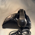Vtg Mcm Classic Kellogg Itt Black Rotary Desk Phone Dial Telephone 500 1966