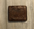Men   s Brown Leather Wallet Fish Wildlife Pattern Nts2d25