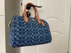 Authentic Coach Rowan Large Satchel Bag Signature Canvas Cy699 New