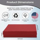 Novel Box 10 Pack Red Jewelry Gift Box 5 5x3 5x1in With Cotton Filled Boxes