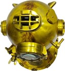 Deep Sea Scuba 18  Full Size Antique U s Navy Brass Divers Diving Helmet