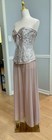 Corset And Mesh Pants Adult L Champagne taupe Dance Costume Or Going Out Outfit
