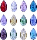 38mm Multi-color Feng Shui Faceted Decorating Crystal Grid Prism pack Of 12