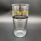 Vintage Cocktail Glass Vintage Mcm Mixing Retro Recipes Libbey Orange Yellow