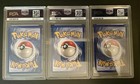 Pokemon Fossil Aerodactyl Hitmonlee Hypno Psa 8 Lot