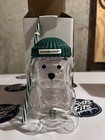 Starbucks Bear Shaped Clear Cup Tumbler W  Straw Green   Pink Lid