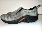 Merrell Jungle Moc Women s 9 5 Gunsmoke Grey Suede Leather Slip On Shoes J60788