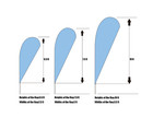 Custom Double-sided Teardrop Feather Flags Swooper Advertising Flags Banners