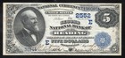 1882  5 Reading  Pa National Bank Note Value Back Pennsylvania Currency 30744i