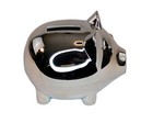Luxury Silver-plated  chase Private Client  Lucky Piggy Bank desk Ornament-nib