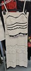 Olive   Oak Womens Sz S Twin Set Crocheted Tank   Long Skirt Beach Boho Vaca