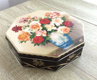 Valleybrook Farms Collector Tin Octagon Flower Vase Limited Edition Floral