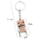 Trending Creative Activity Robots Keychain For Woman Man Vintage Metal Keyring