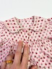Vintage Girl s Baby Dress Button-front Lace Pockets Floral Pink