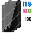 10 Pack Lot Privacy Screen Protector Tempered Glass For Iphone 14 13 12 11 Xr X