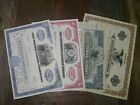 Vintage Rail Road Stock Certificates-lot Of 4-excellent Condition-see Pics  L3