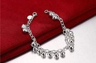 Aimys 925 Sterling Silver Adjustable Bells Chain Bracelet anklet