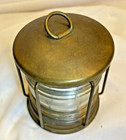Brass Tobacco Jar Nautical Captains Lantern Look Vintage 