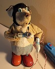 Vintage 1950 s San Japan Battery Operated  smoking Dog  Toy