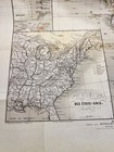 Antiquarian Map America Brazil 1859 Original Antilles Canada Rare
