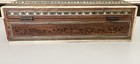 19th Century Anglo Indian Vizagapatam Carved Sandalwood Box Signed numbered