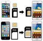 Nano Sim Card Adapter To Micro Standard Converter Set Fit Iphone 5 4s 4 Black 10