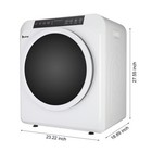Compact Home 3 5cu ft Electric Dryer Machine Stainless Steel Drum Clothing New