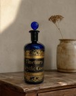 Antique Cobalt Apothecary Bottle Tinctura Coca Pharmacy C1880