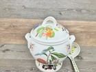Portmeirion Pomona Large 6 Qt Soup Tureen With Lid   Ladle 13    Tall