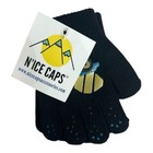 N ice Caps Boys Magic Stretch Gloves 2-pack Black Blue Truck Design One Size Nwt