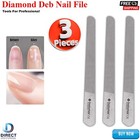 Diamond Deb Nail File 8  Double Sided Foot Dresser Manicure Pedicure 3pcs