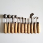 Book   11 Vintage Millinery Flower Making Tools 60s Wooden Hat Block Antique
