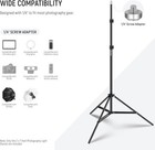 Neewer 2 Pieces 7 Feet Aluminum Alloy Photography Photo Studio Light Stands