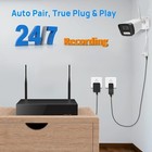 Hd 3mp Security Camera System 1tb Hdd Nvr Indoor Outdoor Wifi Cctv Audio Nvrkit
