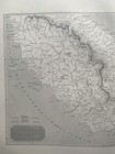 1871 Ancient Central Italy Original Antique Map By William Hughes
