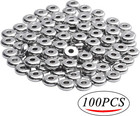 Rondelle Spacer Beads  100pcs Flat Round Spacer Beads Stainless Steel Disc Ro   