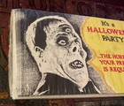 Vtg Halloween Monster - Party Invitations 8 Pk Frankenstein   Booklet C  1960   s