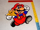 Vintage Mario Brothers Super Nintendo  star 12  Snes Video Game Metal Bros Sign 