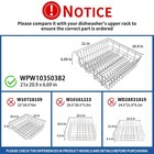 Wpw10350382 W10350382 Dishwasher Upper Dishrack Whirlpool Maytag Kitchenaid Ikea